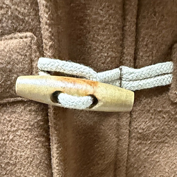 Next Brown Kids Pea Coat with Toggle Closures Size 5/6 - Picture 3 of 9